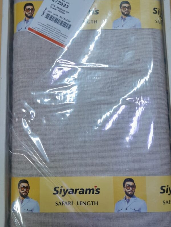 Siyaram’s SN-TOHFA Safari Fabric LIght Grey