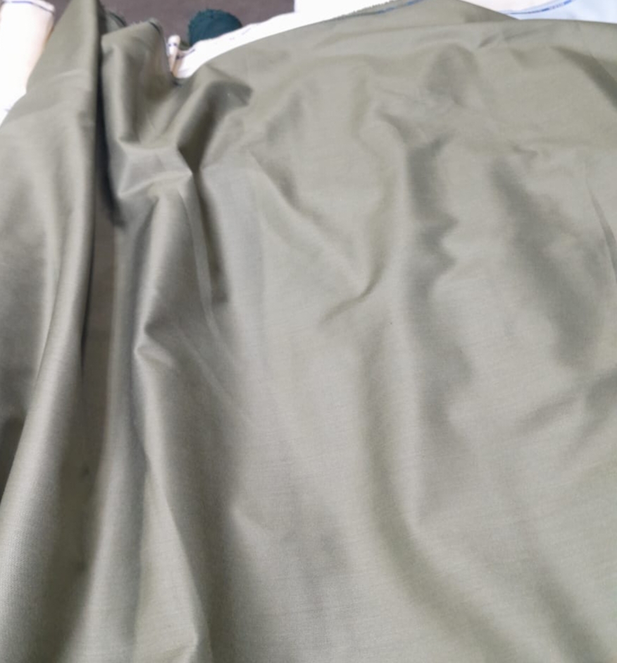 Olive Green Premium Suiting Fabric