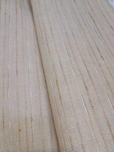 Beige Handwoven Look Cotton Jute Blend Fabric –