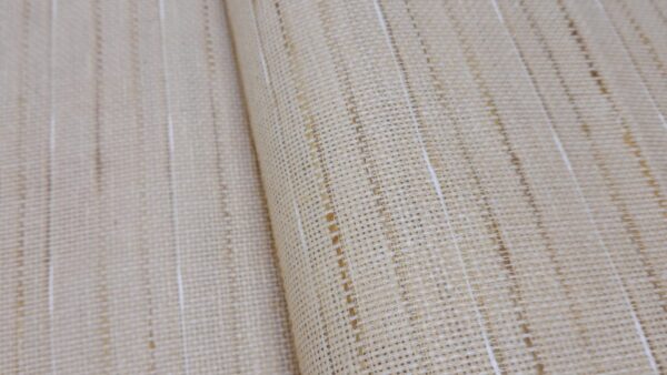 Beige Handwoven Look Cotton Jute Blend Fabric –
